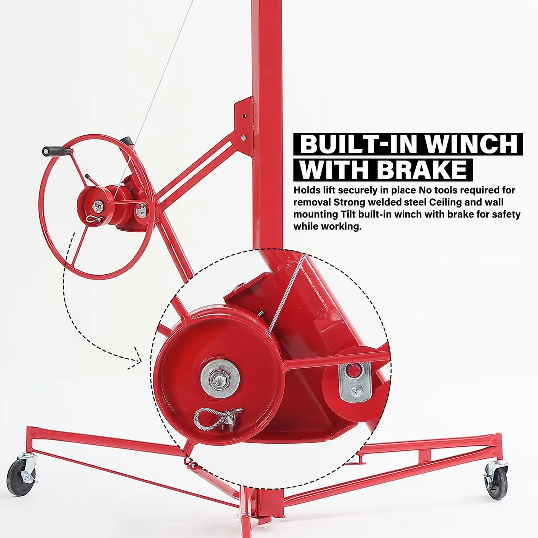 Maocao Hoom 13ft Drywall Lift 13-ft H x 53.5-in L x 53.5-in W Steel Drywall Lift, photo 6 of 16