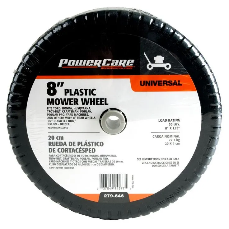 Powercare 8 in. x 1.75 in. Universal Plastic Wheel for Lawn Mowers, photo 4 of 4