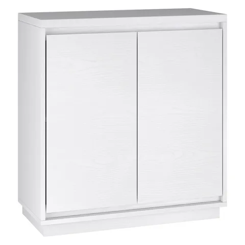 Presque White 2-Shelf Office Cabinet