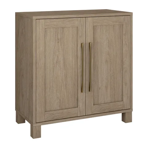 Chabot Antiqued Gray Oak 2-Shelf Office Cabinet