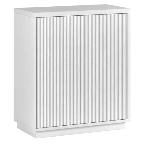 Alston White 2-Shelf Office Cabinet