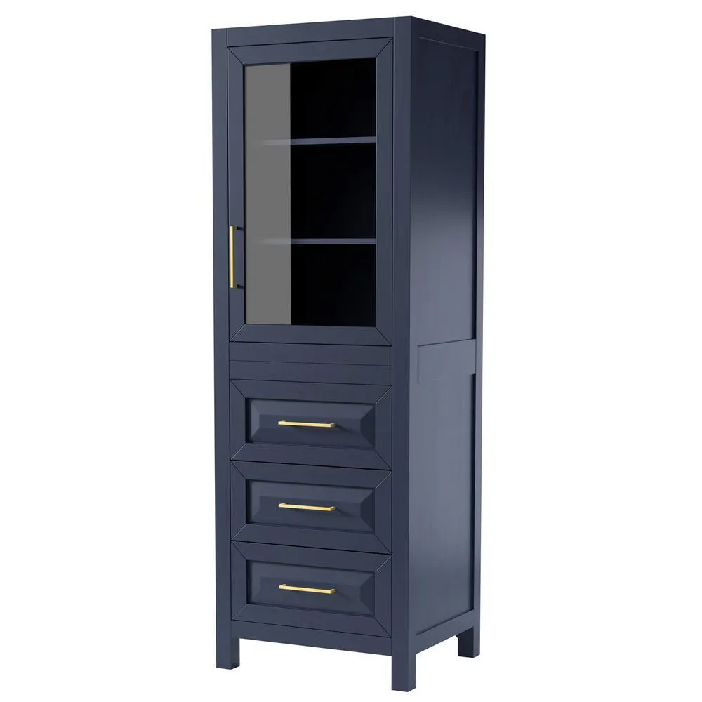Daria 24 in. W x 71-1/4 in. H x 20 in. D Bathroom Linen Storage Tower Cabinet in White, photo 6 of 6