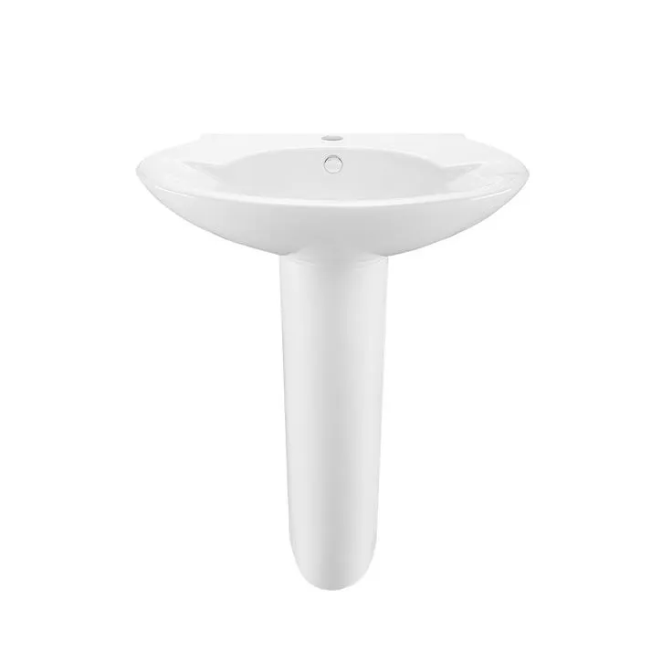 Swiss Madison Plaisir Pedestal Sink in Glossy White, photo 6 of 7