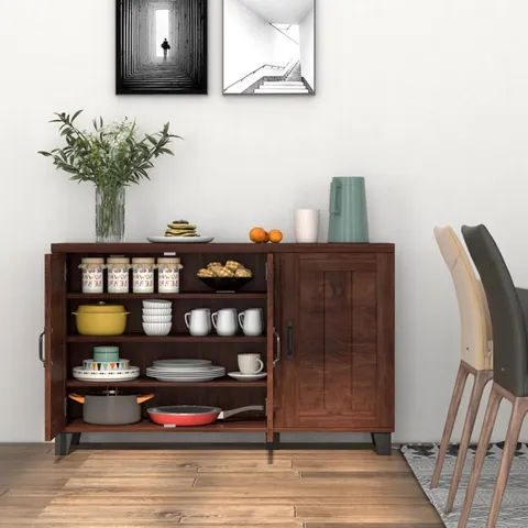 storage kitchen side cabinet 45 × 28 × 13 in Brown Base Ready To Assemble Cabinet