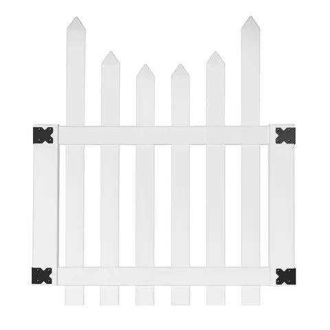 PicketLock Vinyl Scallop Fence Gate Kit