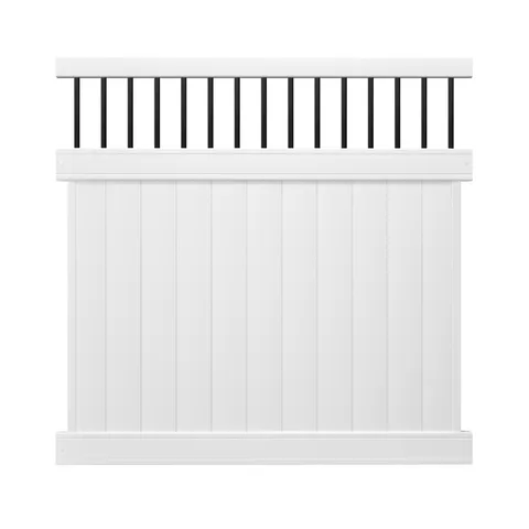 Lakewood 6-ft White Vinyl Privacy Fence Panel