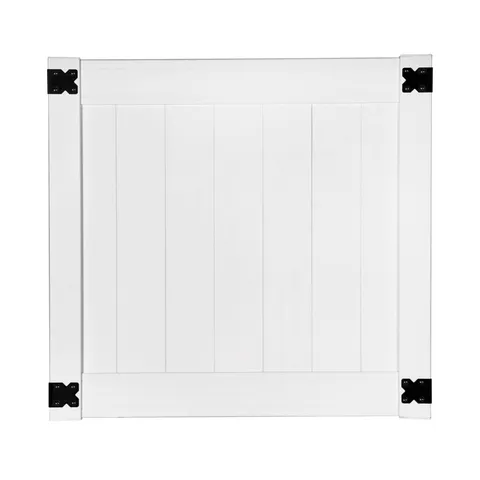White Vinyl Privacy Fence Gate