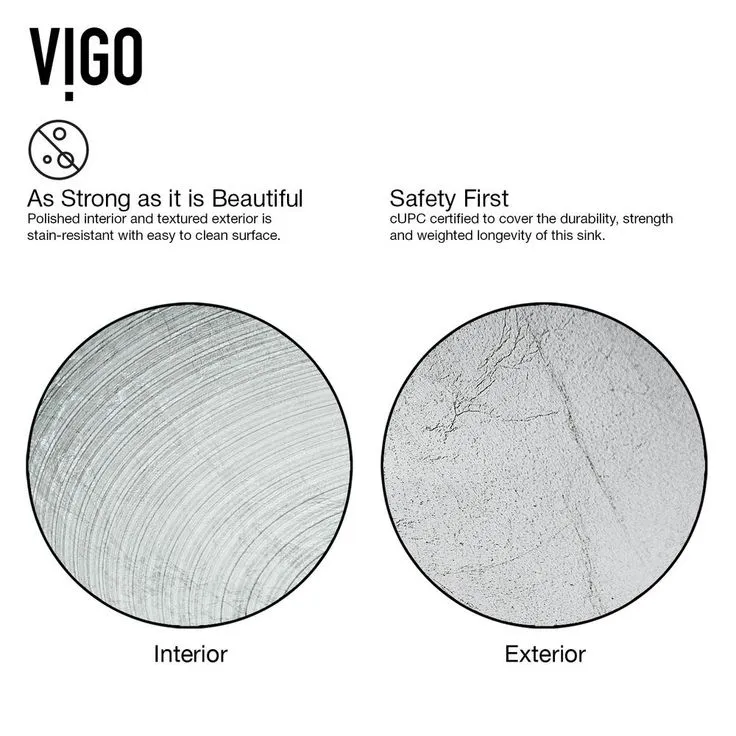 VIGO Glass Vessel Bathroom Sink in Simply Silver and Niko Faucet Set in Brushed Nickel, photo 8 of 11
