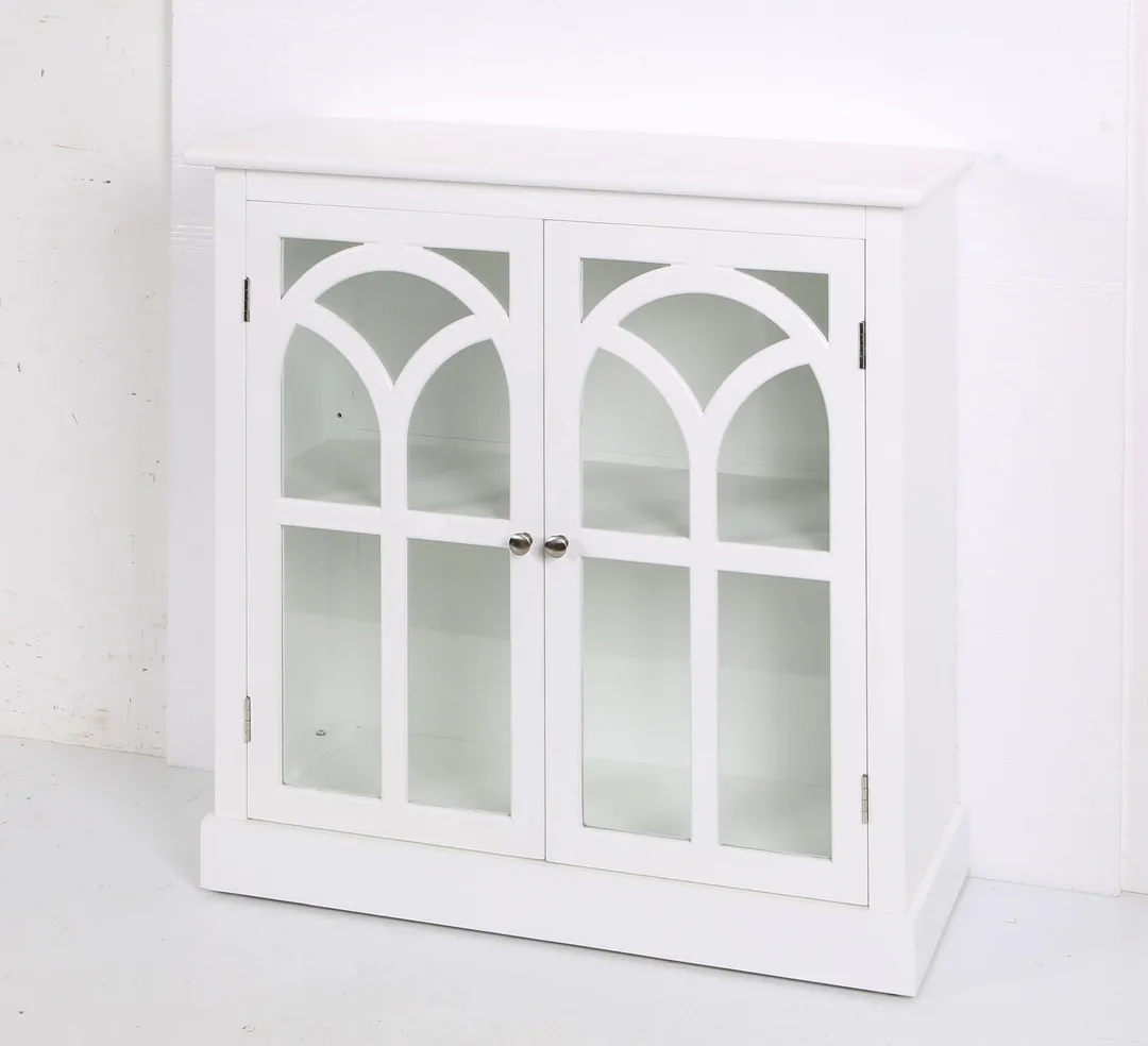 allen + roth 32-in W x 34-in H Wood Composite White Freestanding Utility Storage Cabinet, photo 8 of 8