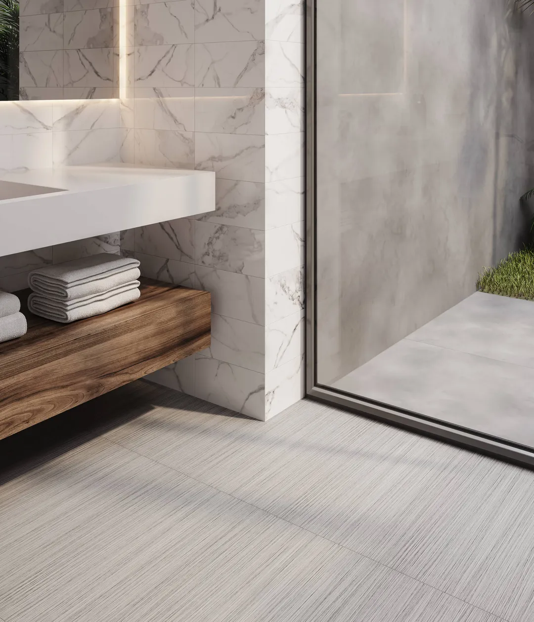 Satori Regent Statuario 6-in x 12-in Polished Porcelain Marble Look Floor and Wall Tile (0.47-sq. ft/ Piece), photo 3 of 9