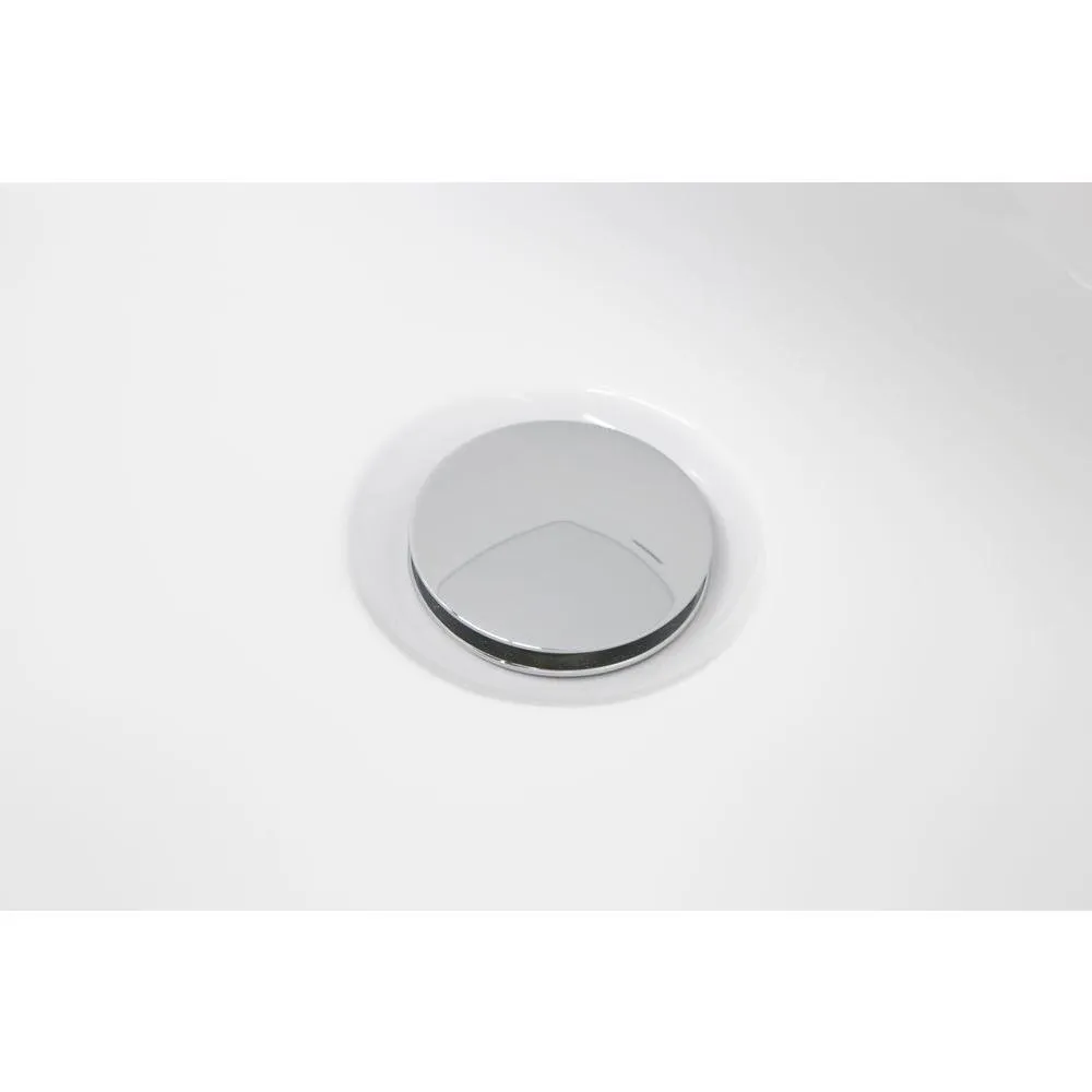 ANZZI Stratus 5.6 ft. Acrylic Freestanding Bathtub, Reversible Drain, Glossy White (67 x 29.5 x 29 in), photo 8 of 11