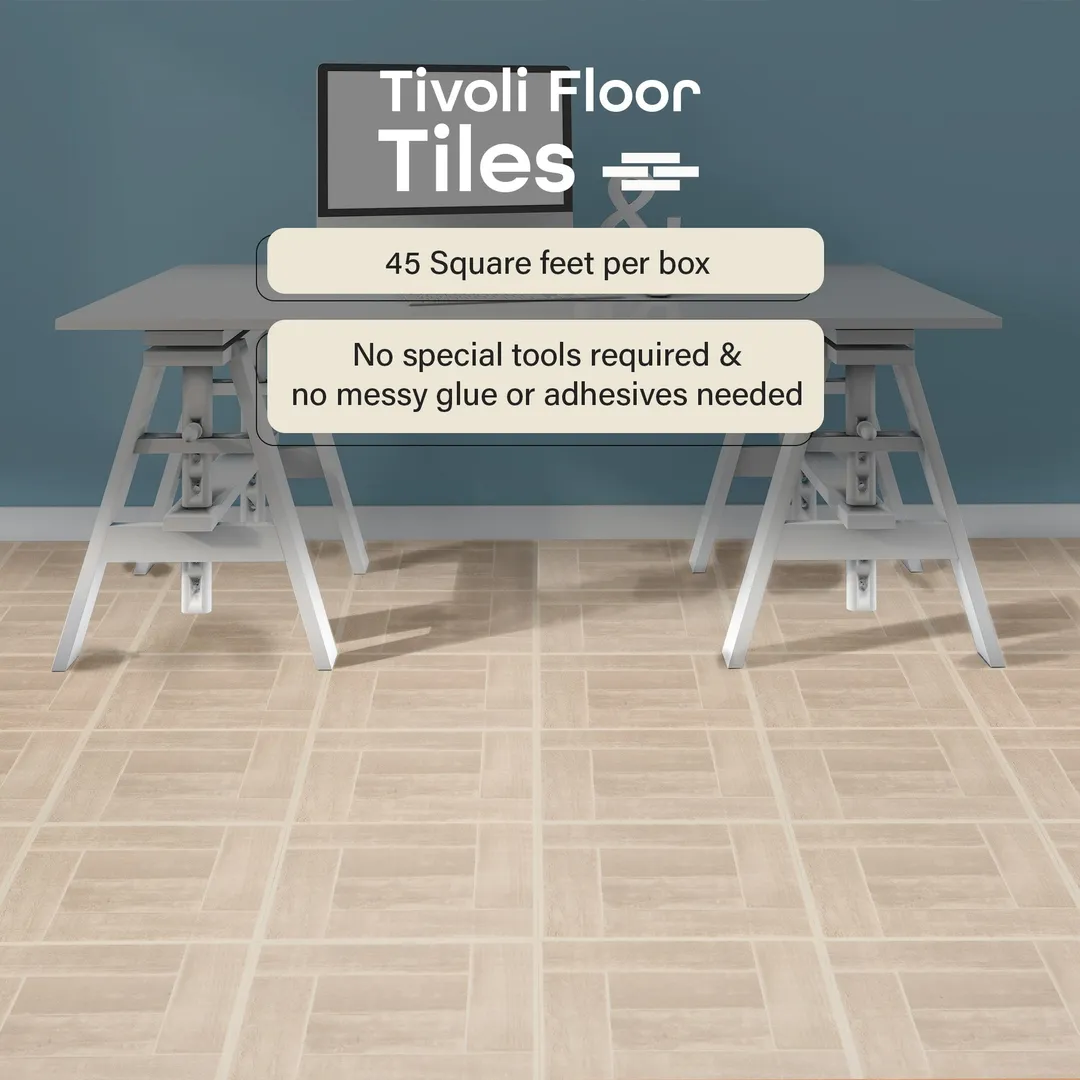 Achim Nexus Saddlewood 12-in x 12-in Peel-and-Stick Vinyl Tile Flooring, 20-sq ft Carton, photo 8 of 8