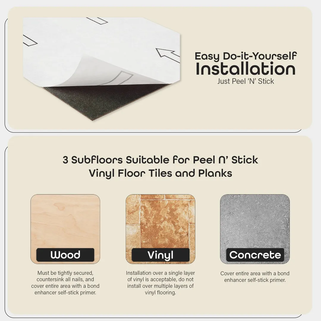 Achim Sterling 0.07-mil 12-in W x 12-in L Peel and stick Vinyl Tile, photo 4 of 12