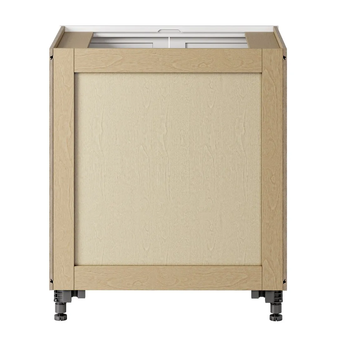 Whalen CLICK-IT Enfield 30-in W x 34.5-in H x 24-in D Classic White Birch Base Ready To Assemble Plywood Cabinet (Raised Panel Shaker Door Style), photo 14 of 15