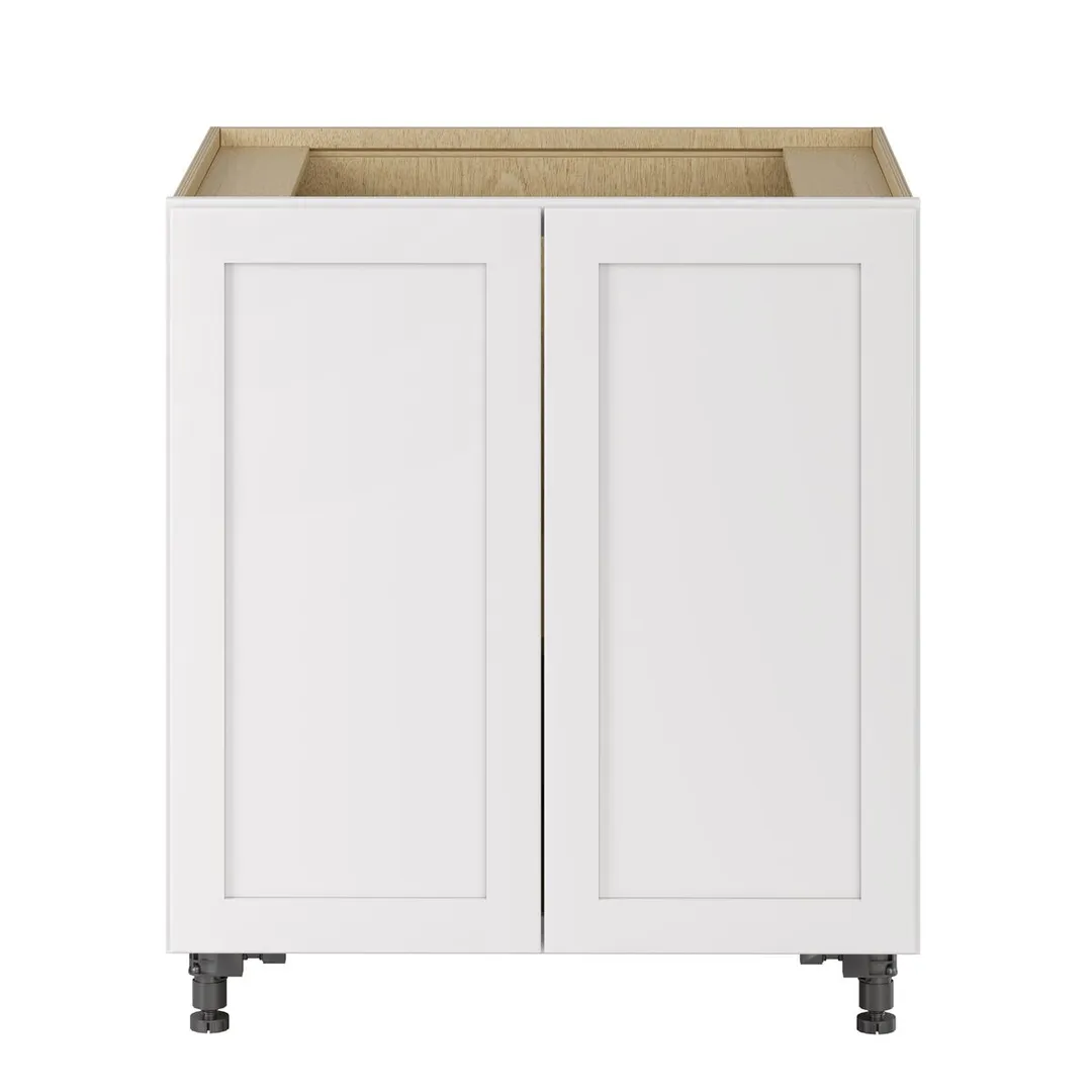 Whalen CLICK-IT Enfield 30-in W x 34.5-in H x 24-in D Classic White Birch Base Ready To Assemble Plywood Cabinet (Raised Panel Shaker Door Style), photo 9 of 15