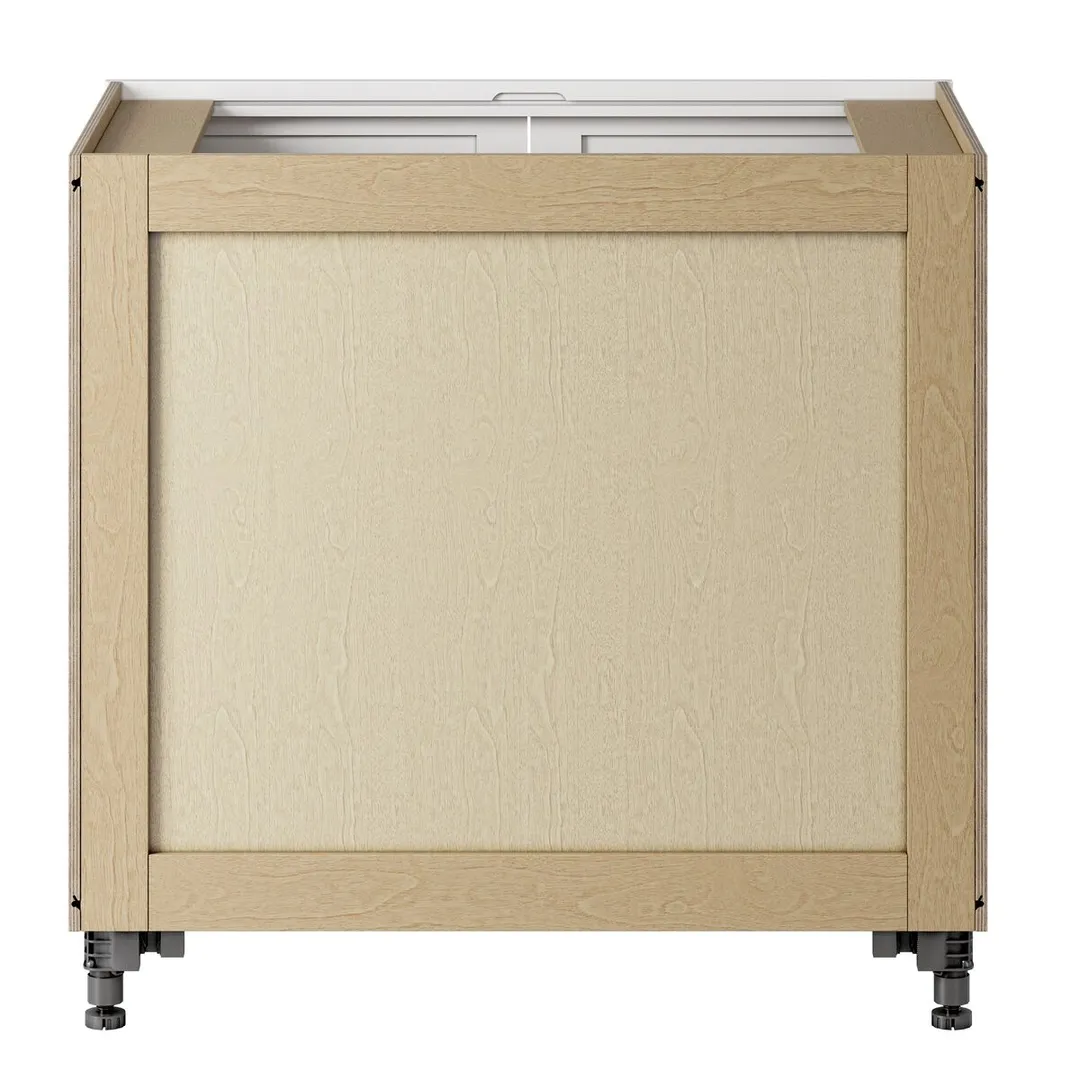 Whalen CLICK-IT Enfield 36-in W x 34.5-in H x 24-in D Classic White Birch Base Ready To Assemble Plywood Cabinet (Raised Panel Shaker Door Style), photo 5 of 10