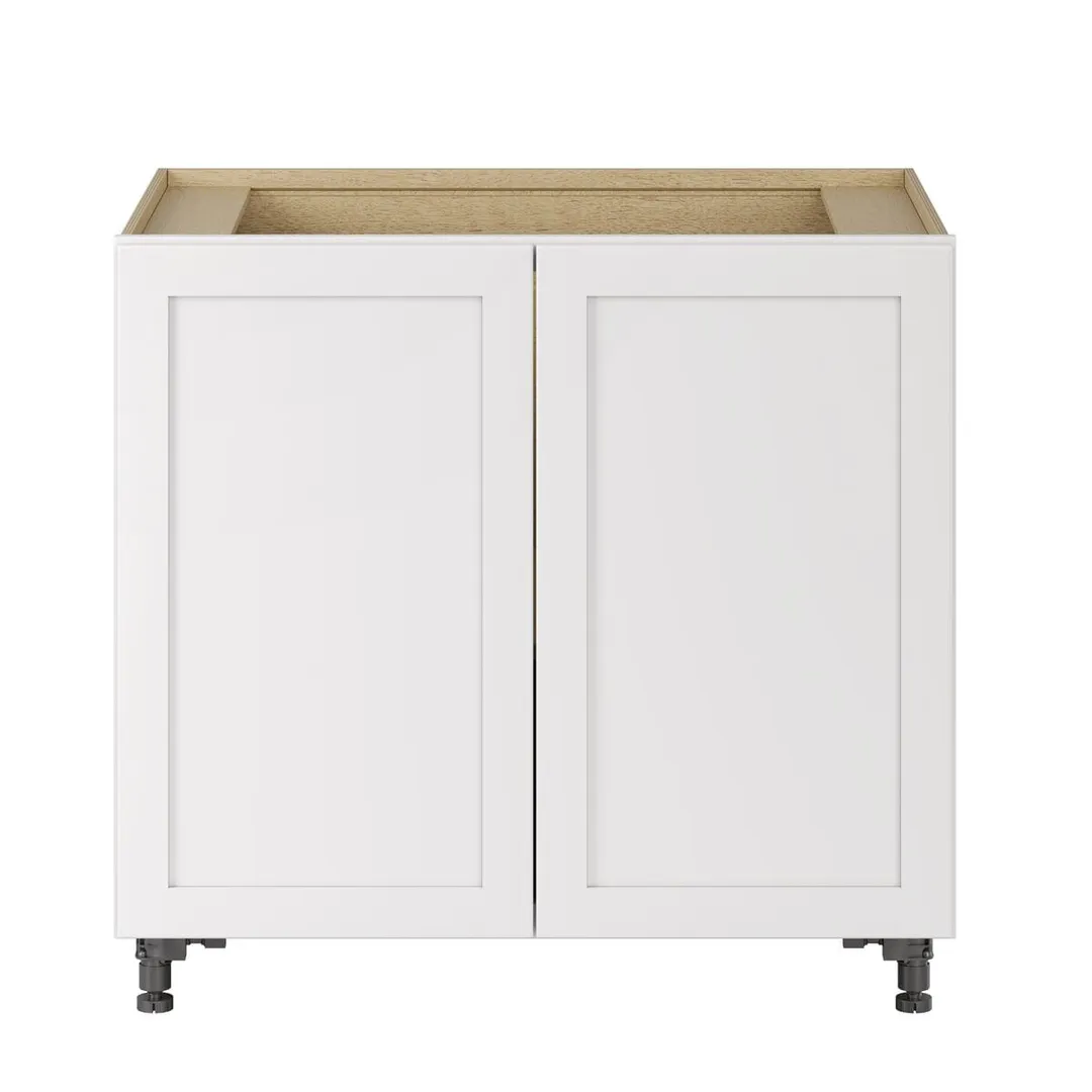 Whalen CLICK-IT Enfield 36-in W x 34.5-in H x 24-in D Classic White Birch Base Ready To Assemble Plywood Cabinet (Raised Panel Shaker Door Style), photo 8 of 10