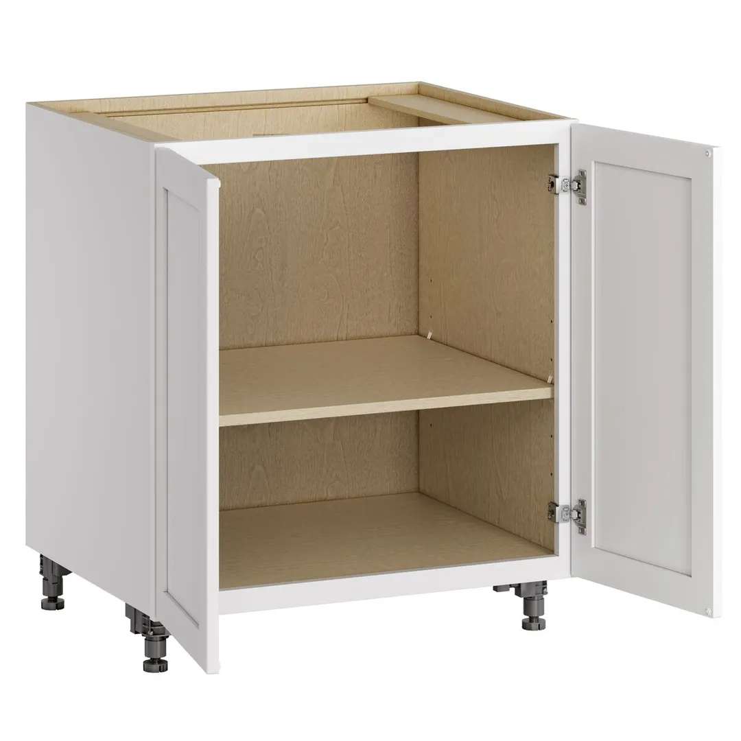 Whalen CLICK-IT Enfield 30-in W x 34.5-in H x 24-in D Classic White Birch Base Ready To Assemble Plywood Cabinet (Raised Panel Shaker Door Style), photo 4 of 15