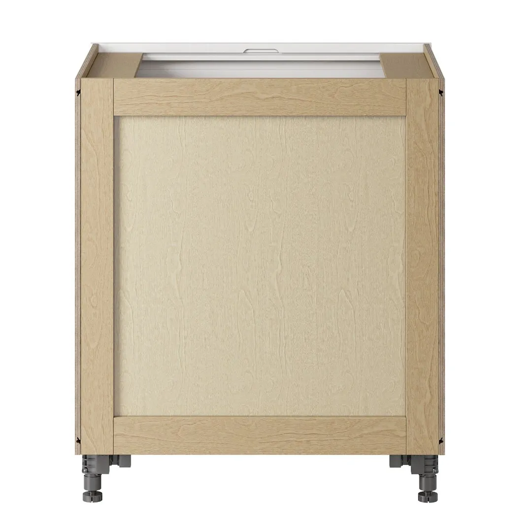 Whalen CLICK-IT Enfield 30-in W x 34.5-in H x 24-in D Classic White Birch 2-Drawer Base Ready To Assemble Plywood Cabinet (Raised Panel Style), photo 5 of 10