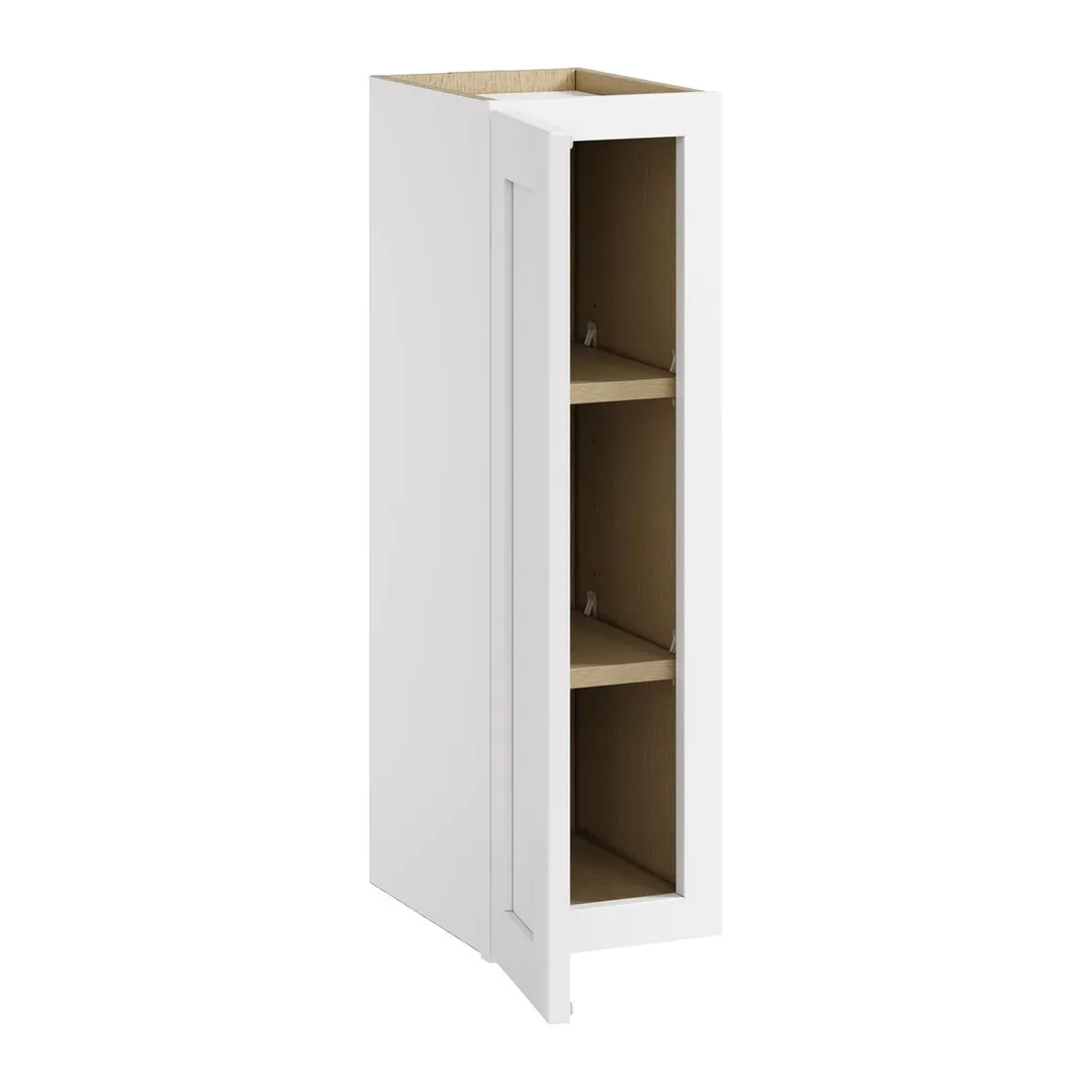 Whalen CLICK-IT Enfield 9-in W x 30-in H x 12-in D Classic White Birch Wall Ready To Assemble Plywood Cabinet (Raised Panel Shaker Door Style), photo 4 of 10