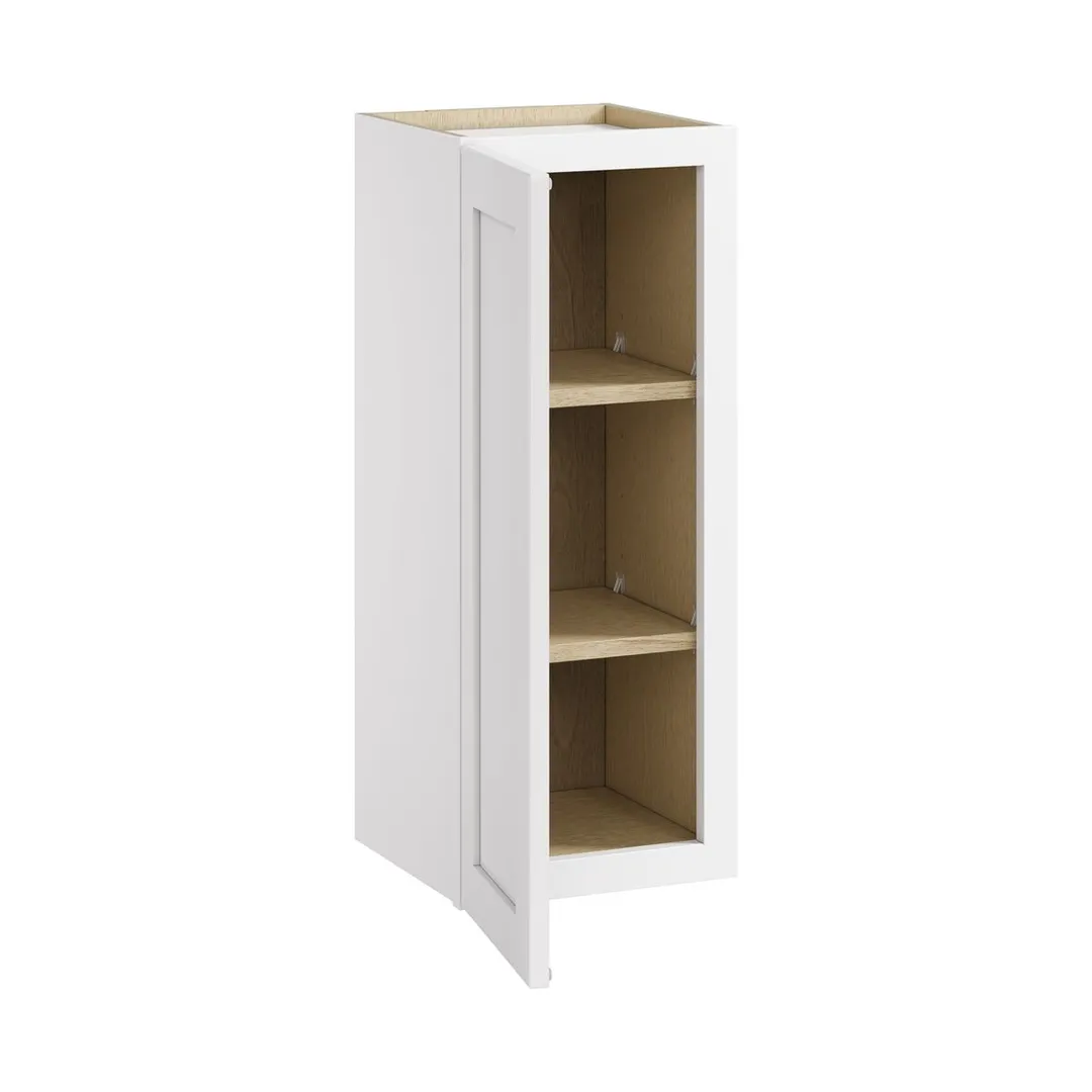 Whalen CLICK-IT Enfield 12-in W x 30-in H x 12-in D Classic White Birch Wall Ready To Assemble Plywood Cabinet (Raised Panel Shaker Door Style), photo 4 of 10
