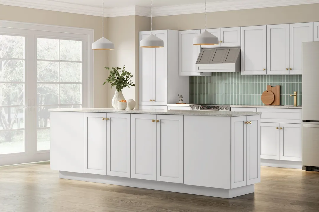 Whalen CLICK-IT Enfield 36-in W x 34.5-in H x 24-in D Classic White Birch Sink Base Ready To Assemble Plywood Cabinet (Raised Panel Shaker Style), photo 3 of 10