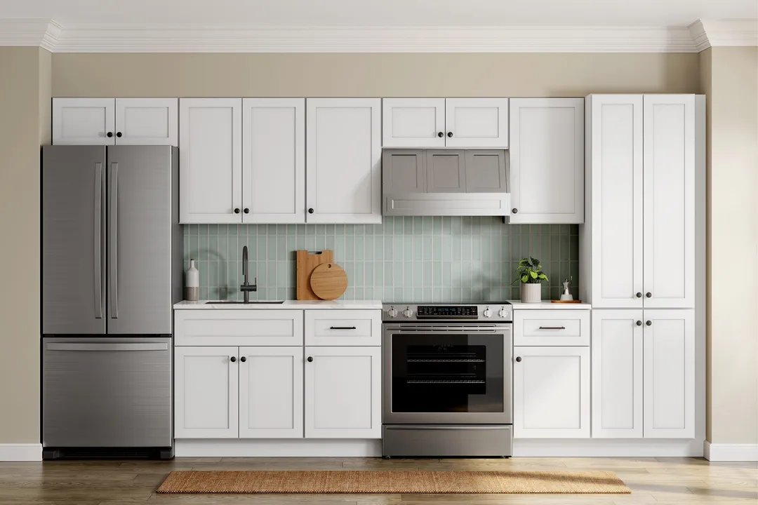 Whalen CLICK-IT Enfield 30-in W x 30-in H x 12-in D Classic White Birch Wall Ready To Assemble Plywood Cabinet (Raised Panel Shaker Door Style), photo 10 of 14