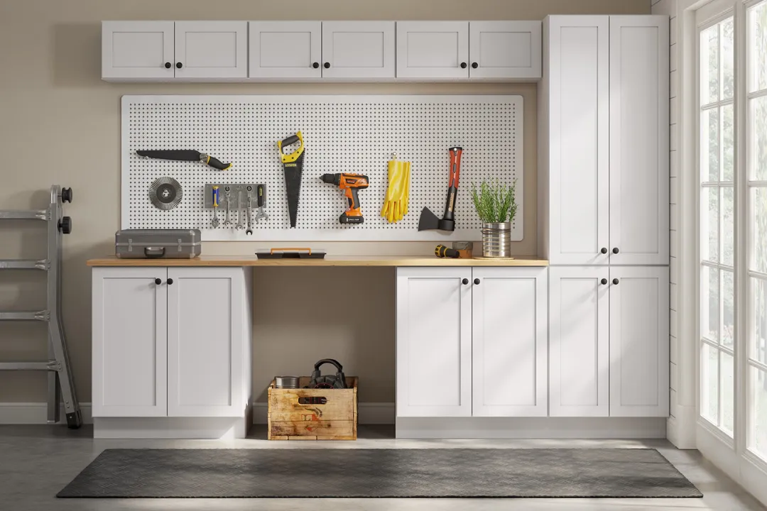 Whalen CLICK-IT Enfield 30-in W x 12-in H x 12-in D Classic White Birch Wall Ready To Assemble Plywood Cabinet (Raised Panel Shaker Door Style), photo 12 of 16