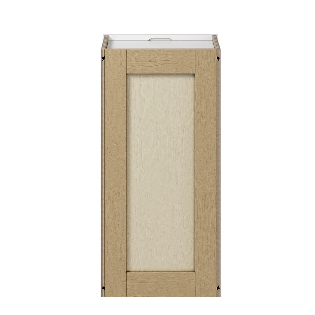 Whalen CLICK-IT Enfield 15-in W x 30-in H x 12-in D Classic White Birch Wall Ready To Assemble Plywood Cabinet (Raised Panel Shaker Door Style), photo 5 of 10