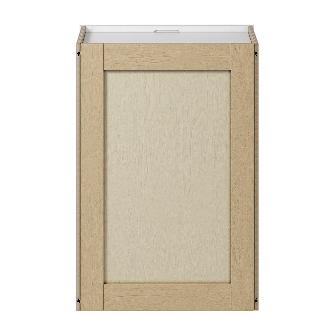Whalen CLICK-IT Enfield 21-in W x 30-in H x 12-in D Classic White Birch Wall Ready To Assemble Plywood Cabinet (Raised Panel Shaker Door Style), photo 12 of 13