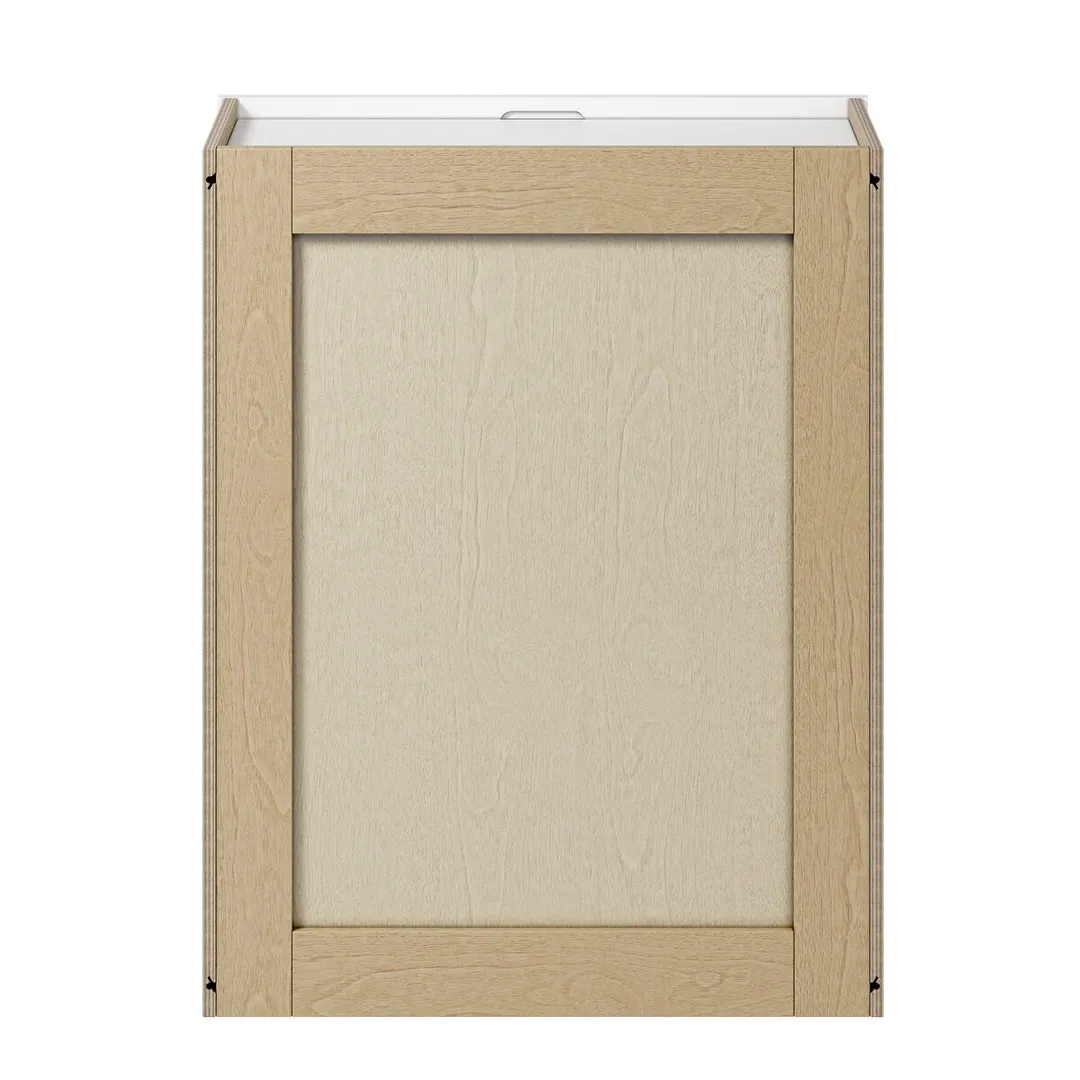 Whalen CLICK-IT Enfield 24-in W x 30-in H x 12-in D Classic White Birch Wall Ready To Assemble Plywood Cabinet (Raised Panel Shaker Door Style), photo 5 of 10
