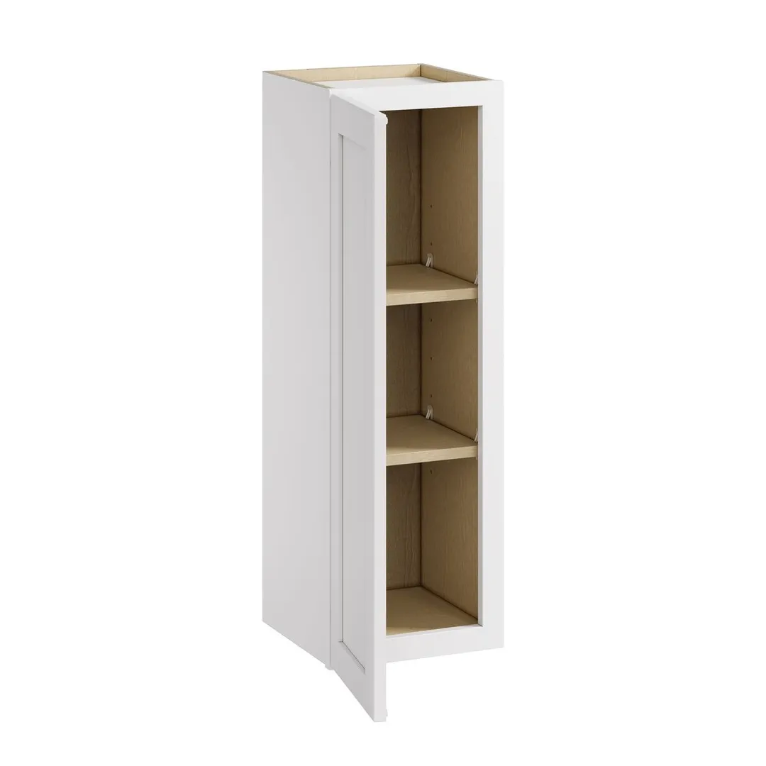 Whalen CLICK-IT Enfield 12-in W x 36-in H x 12-in D Classic White Birch Wall Ready To Assemble Plywood Cabinet (Raised Panel Shaker Door Style), photo 4 of 10