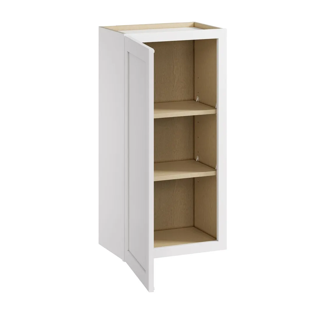 Whalen CLICK-IT Enfield 18-in W x 36-in H x 12-in D Classic White Birch Wall Ready To Assemble Plywood Cabinet (Raised Panel Shaker Door Style), photo 4 of 10