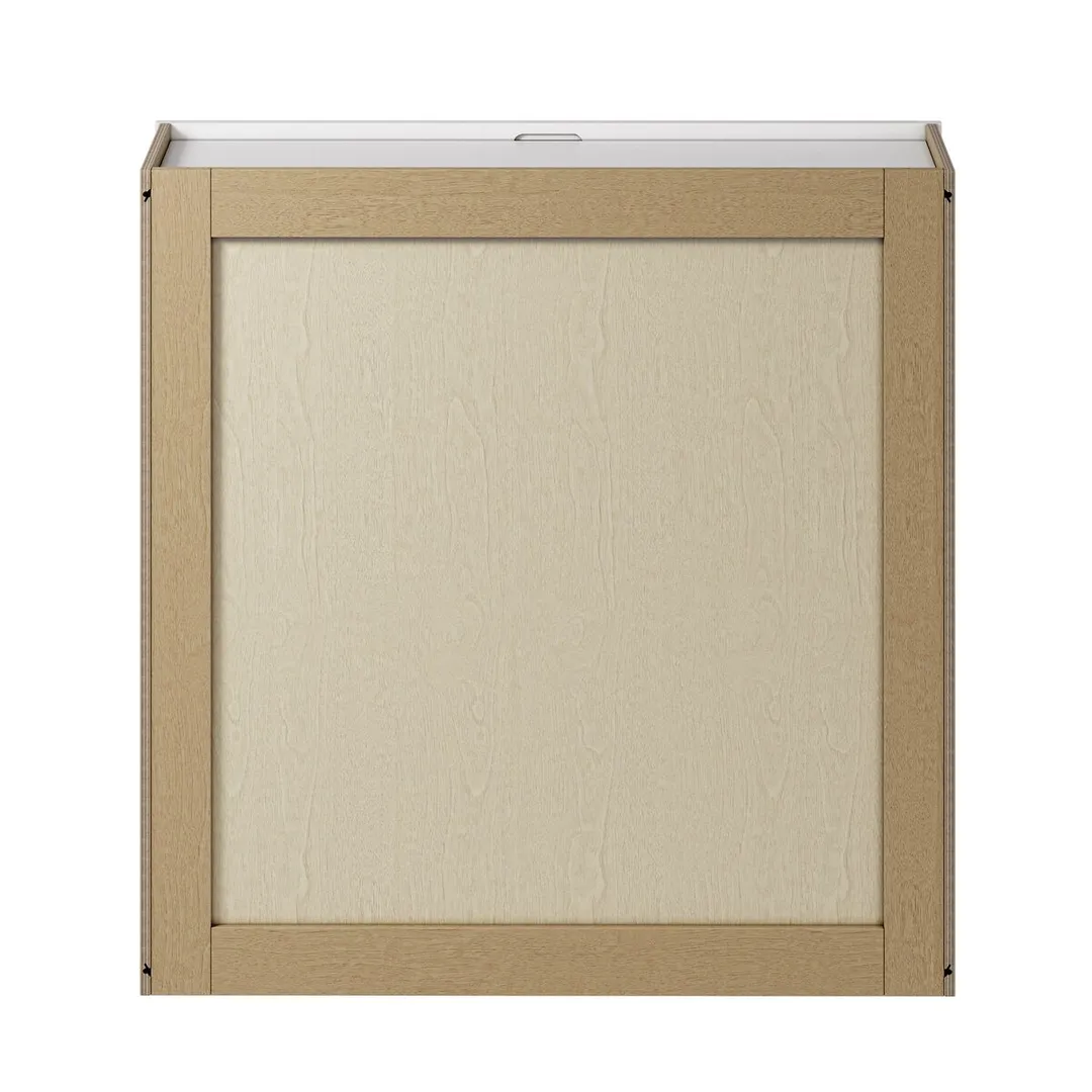 Whalen CLICK-IT Enfield 36-in W x 36-in H x 12-in D Classic White Birch Wall Ready To Assemble Plywood Cabinet (Raised Panel Shaker Door Style), photo 5 of 10