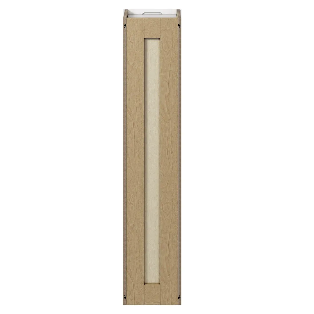 Whalen CLICK-IT Enfield 9-in W x 42-in H x 12-in D Classic White Birch Wall Ready To Assemble Plywood Cabinet (Raised Panel Shaker Door Style), photo 5 of 10