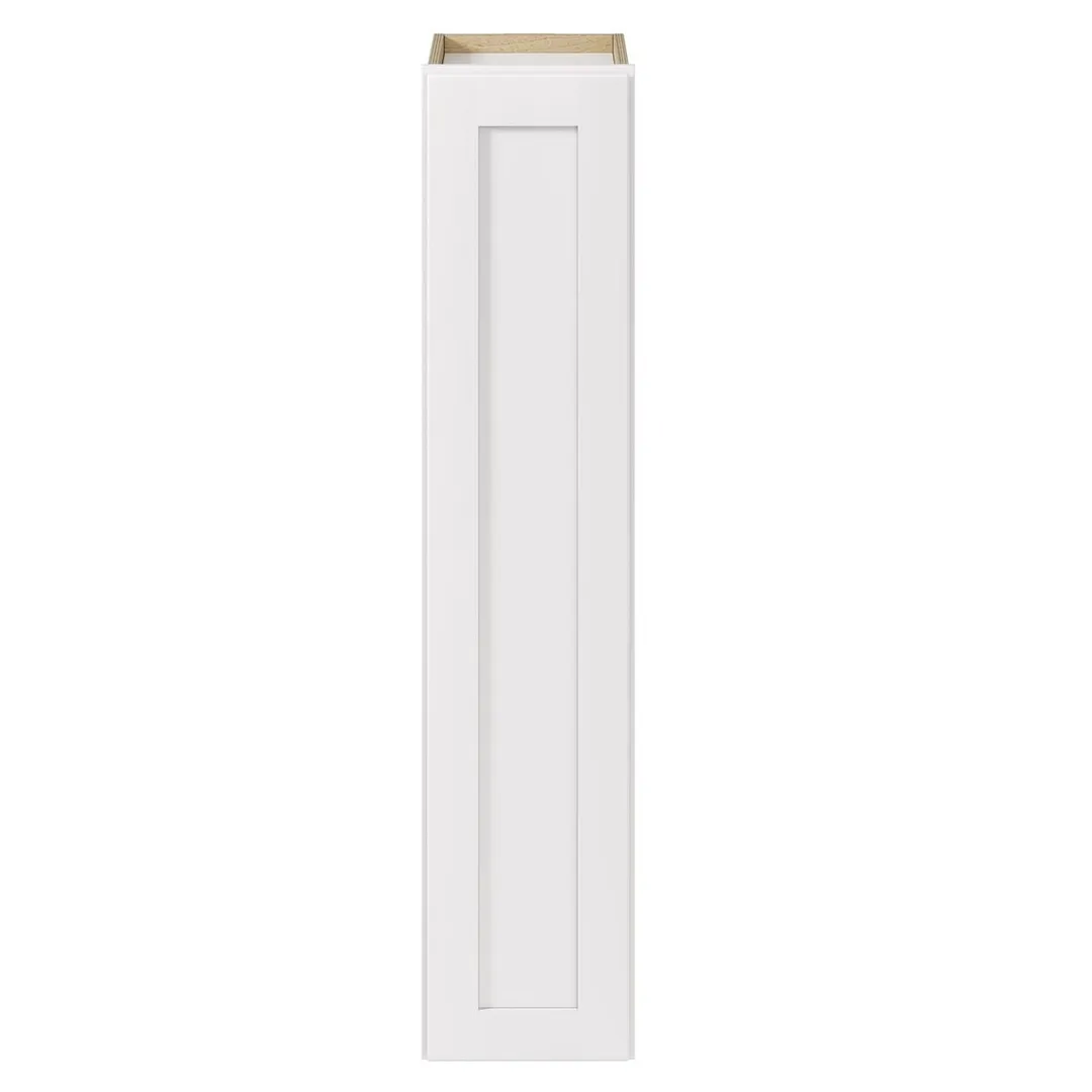 Whalen CLICK-IT Enfield 9-in W x 42-in H x 12-in D Classic White Birch Wall Ready To Assemble Plywood Cabinet (Raised Panel Shaker Door Style), photo 8 of 10