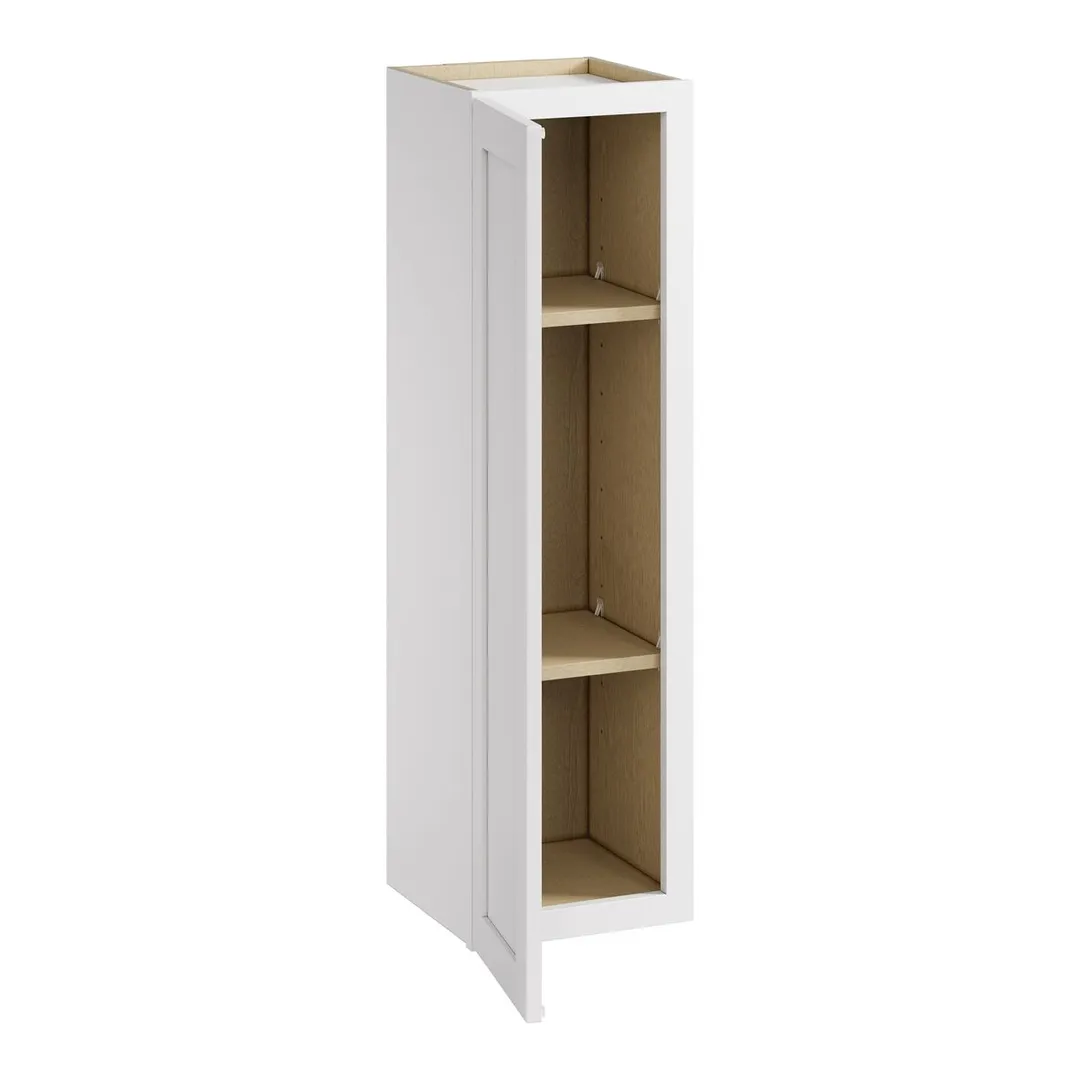 Whalen CLICK-IT Enfield 12-in W x 42-in H x 12-in D Classic White Birch Wall Ready To Assemble Plywood Cabinet (Raised Panel Shaker Door Style), photo 4 of 10