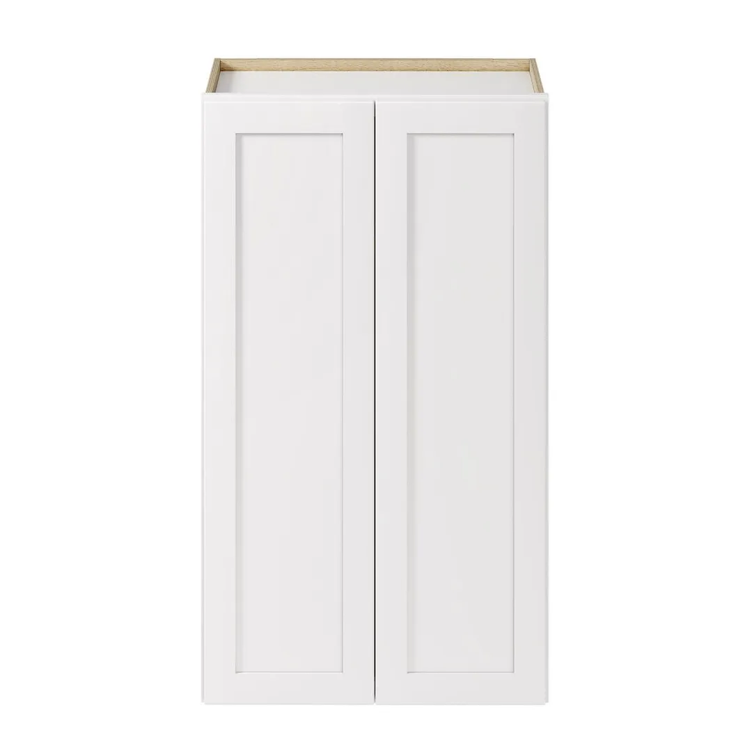 Whalen CLICK-IT Enfield 24-in W x 42-in H x 12-in D Classic White Birch Wall Ready To Assemble Plywood Cabinet (Raised Panel Shaker Door Style), photo 6 of 10