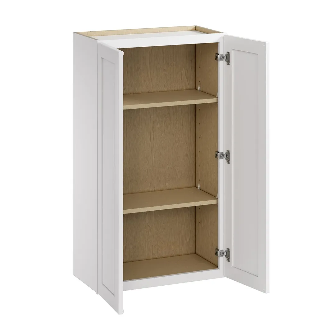 Whalen CLICK-IT Enfield 24-in W x 42-in H x 12-in D Classic White Birch Wall Ready To Assemble Plywood Cabinet (Raised Panel Shaker Door Style), photo 4 of 10