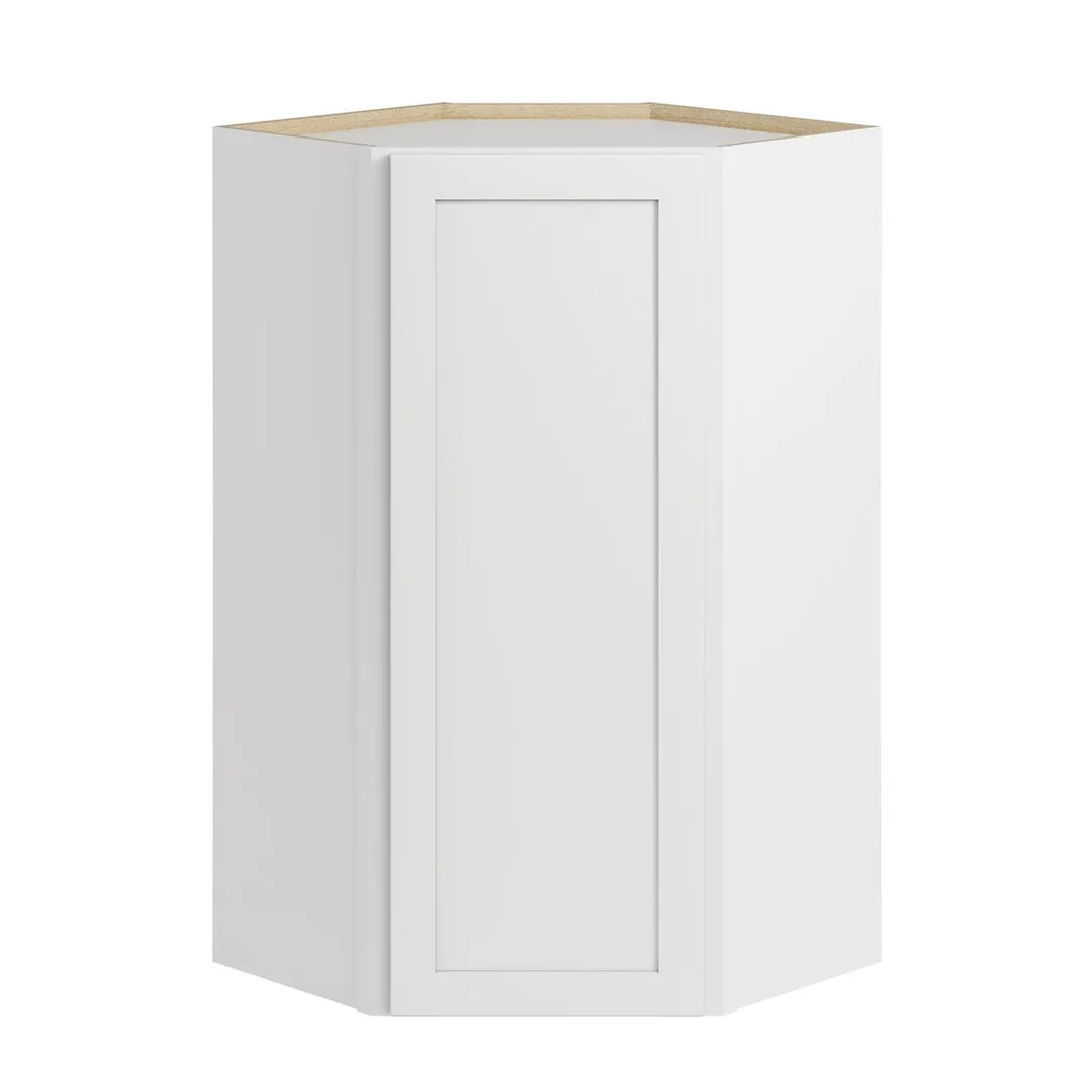Whalen CLICK-IT Enfield 24-in W x 42-in H x 24-in D Classic White Birch Diagonal Corner Wall Ready To Assemble Plywood Cabinet (Raised Panel Shaker Style), photo 9 of 11