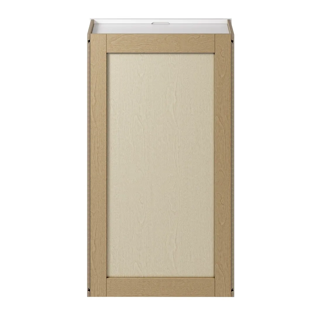 Whalen CLICK-IT Enfield 24-in W x 42-in H x 12-in D Classic White Birch Wall Ready To Assemble Plywood Cabinet (Raised Panel Shaker Door Style), photo 9 of 10