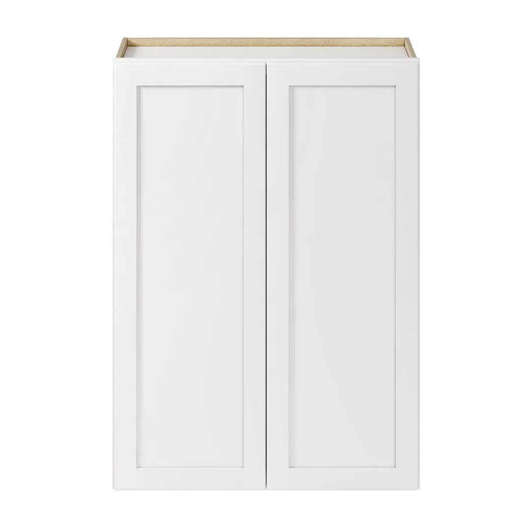 Whalen CLICK-IT Enfield 30-in W x 42-in H x 12-in D Classic White Birch Wall Ready To Assemble Plywood Cabinet (Raised Panel Shaker Door Style), photo 8 of 10