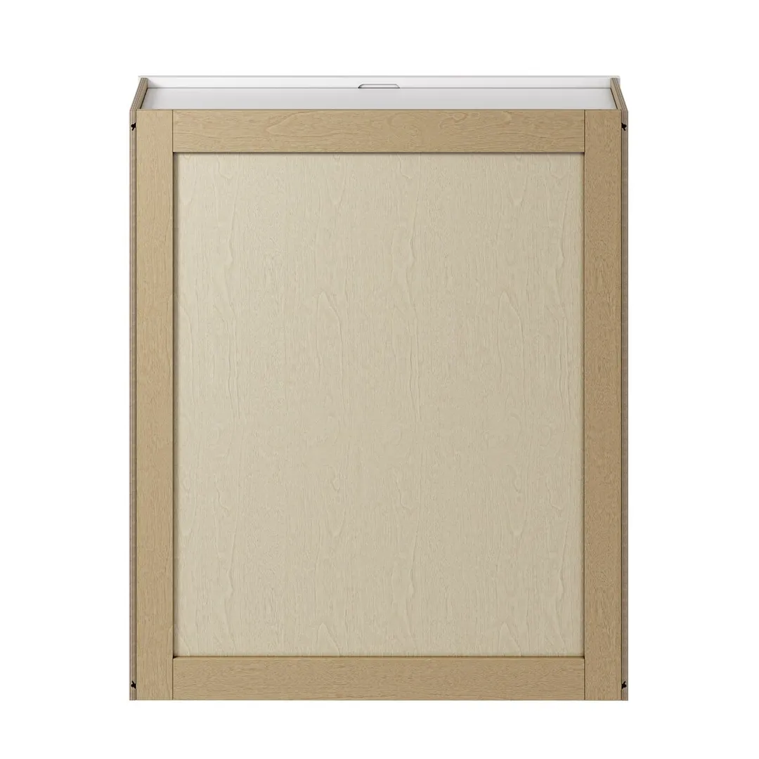 Whalen CLICK-IT Enfield 36-in W x 42-in H x 12-in D Classic White Birch Wall Ready To Assemble Plywood Cabinet (Raised Panel Shaker Door Style), photo 5 of 10