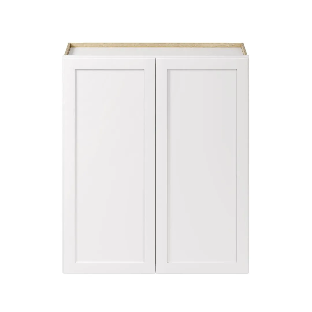 Whalen CLICK-IT Enfield 36-in W x 42-in H x 12-in D Classic White Birch Wall Ready To Assemble Plywood Cabinet (Raised Panel Shaker Door Style), photo 8 of 10
