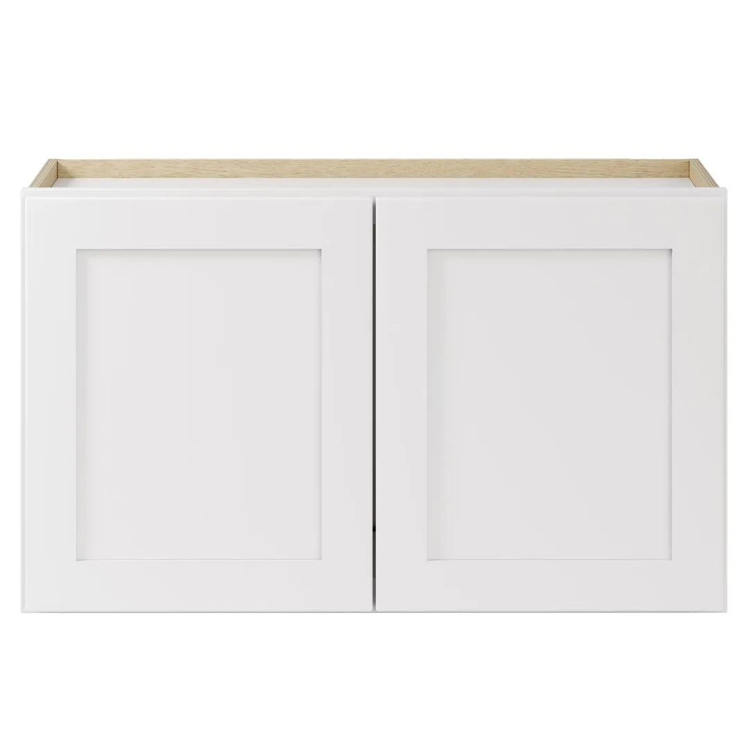 Whalen CLICK-IT Enfield 30-in W x 18-in H x 12-in D Classic White Birch Wall Ready To Assemble Plywood Cabinet (Raised Panel Shaker Door Style), photo 8 of 10