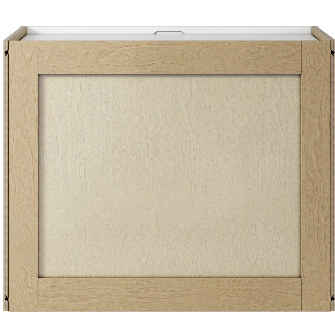 Whalen CLICK-IT Enfield 30-in W x 24-in H x 24-in D Classic White Birch Wall Ready To Assemble Plywood Cabinet (Raised Panel Shaker Door Style), photo 5 of 10