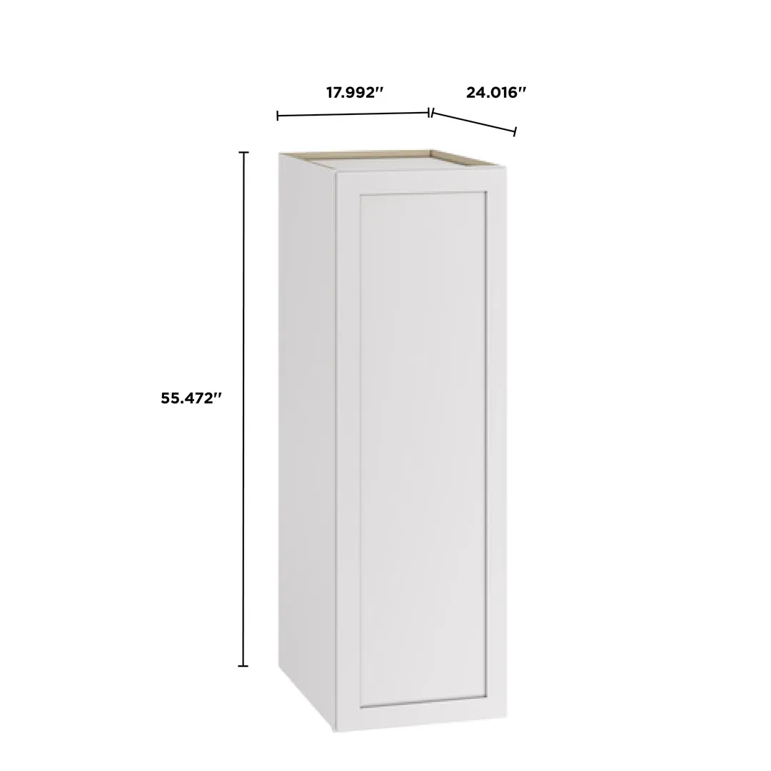 Whalen CLICK-IT Enfield 18-in W x 55.5-in H x 24-in D Classic White Birch Pantry Ready To Assemble Plywood Cabinet (Raised Panel Shaker Door Style), photo 9 of 10