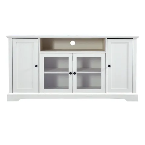 Modern/Contemporary White Tv Cabinet (Accommodates TVs up to 65-in)