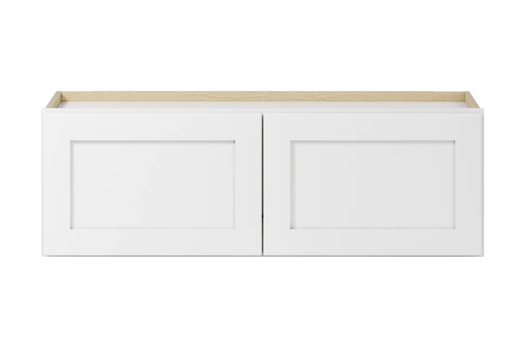 Whalen CLICK-IT Enfield 36-in W x 12-in H x 12-in D Classic White Birch Wall Ready To Assemble Plywood Cabinet (Raised Panel Shaker Door Style), photo 8 of 13