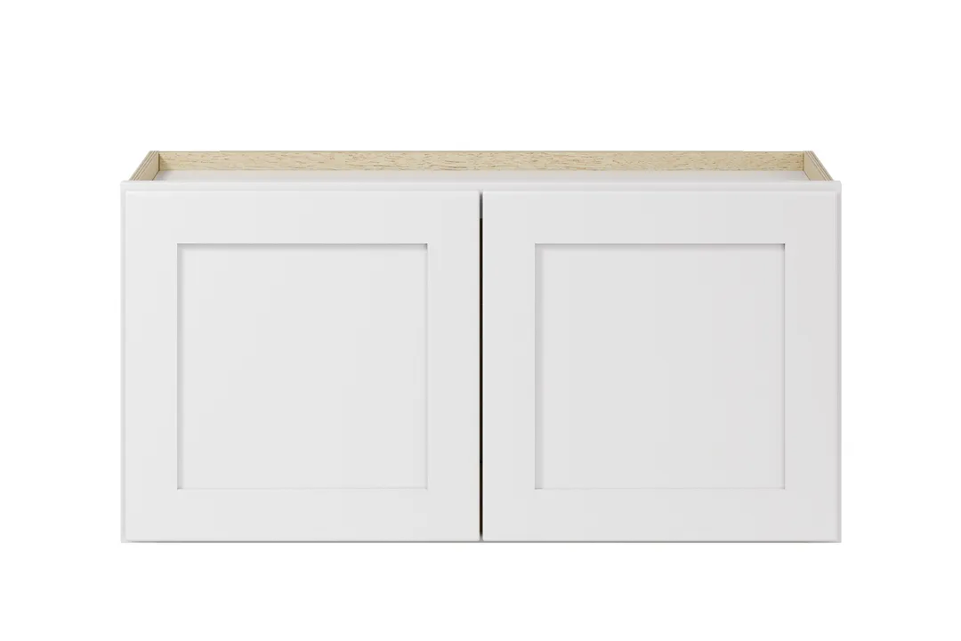 Whalen CLICK-IT Enfield 30-in W x 15-in H x 12-in D Classic White Birch Wall Ready To Assemble Plywood Cabinet (Raised Panel Shaker Door Style), photo 8 of 10